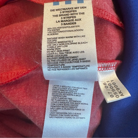 Adidas Retro Vintage '06 Paris Red Track Jacket Size Medium - Picture 6 of 10